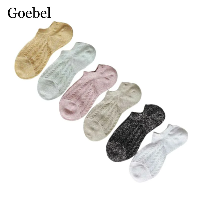 

3Pairs/lot=6pieces Boat Socks Female Shallow Mouth Invisible Socks Summer Ladies Silicone Slip Thin Socks Women