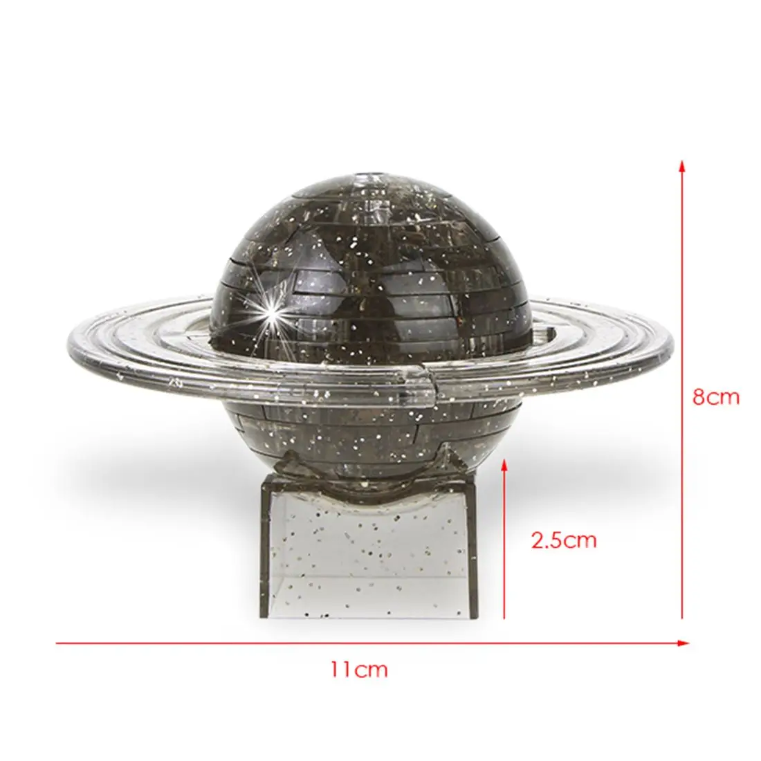 Дети DIY Хрустальная головоломка модель 3D головоломка сборка головоломки Развивающие игрушки-серый Сатурн+ голубая луна+ прозрачная Земля+ Pentastar