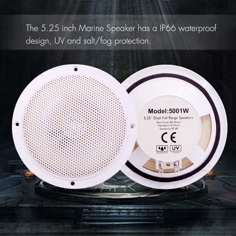 5.25 waterproof motorcycle speakers