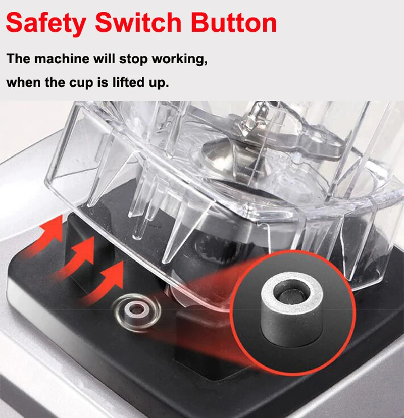 Ceny BPA Free Commercial Grade Timer mieszalnik Heavy Duty automatyczny sokowirówka robot kuchenny kruszarka do lodu koktajle 2200W