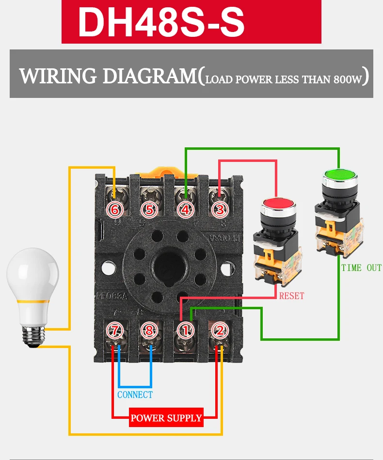 led digital timer programável interruptor do relé base do soquete temporizador de ciclo de repetição