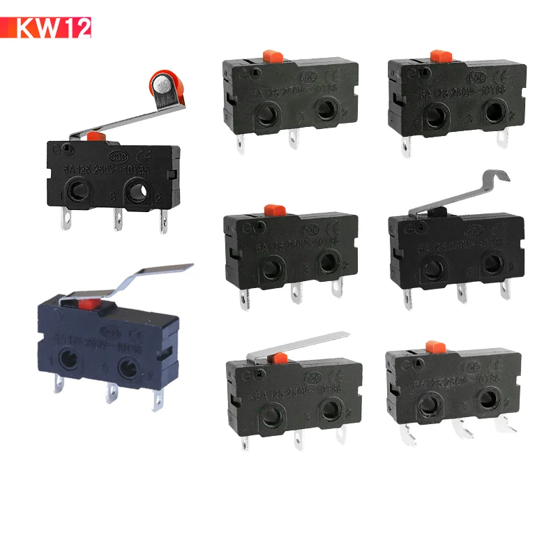 5 шт. мини микро концевой выключатель без NC 3 контакта PCB терминалы SPDT Micro kw12/11 мышь