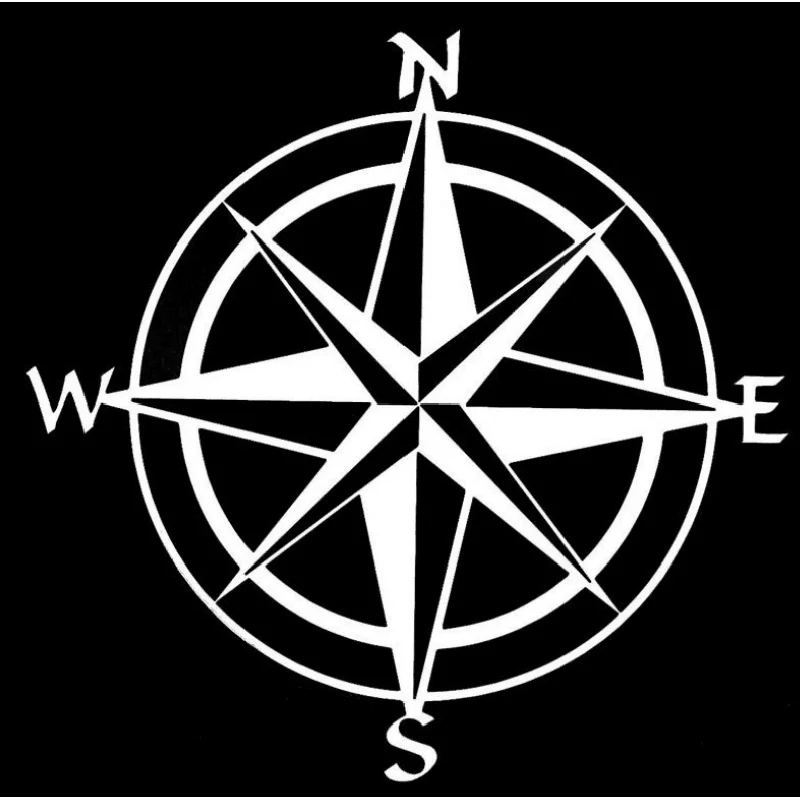 Автомобильная наклейка с компасом NSWE Светоотражающая для навигатора 1 шт. |