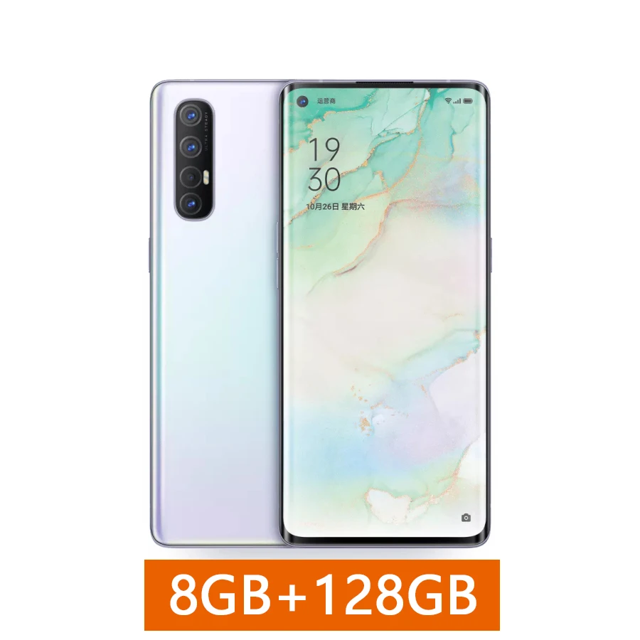 8G 128G White Смартфон Oppo Reno 3 Pro 5G Snapdragon 765G Восьмиядерный аккумулятор 4025 мАч 48MP+ 13MP+ 8MP+ 2MP реальные камеры VOOC 4,0 - Цвет: 8G 128G White