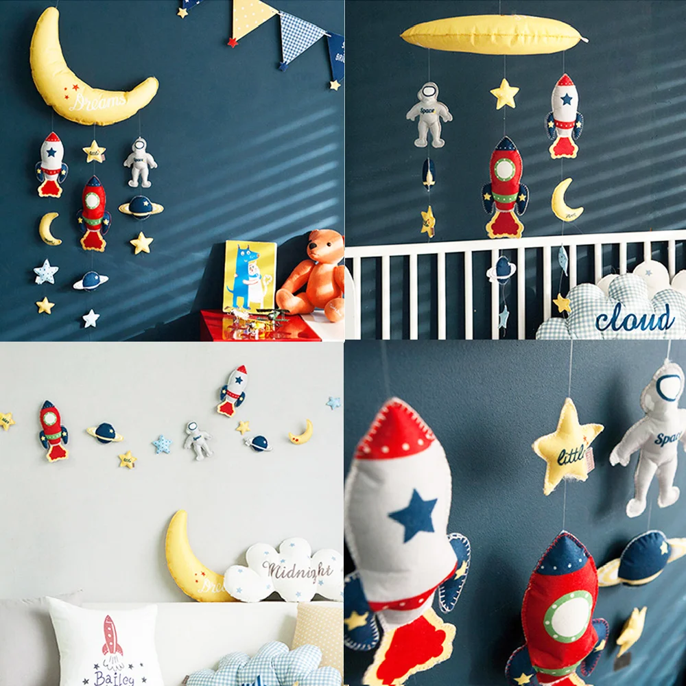 Baby Toys 0 12 Months DIY Mom Handmade Rattles Rotating Bed Bell Toys For Baby Crib 2