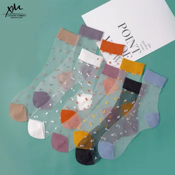 

Spring and summer card stockings transparent crystal thin stockings