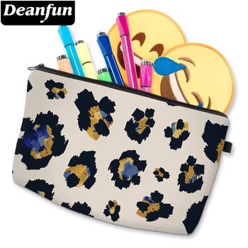 

Deanfun Cosmetic Bag Leopard Printed Makeup Bag Durable Waterproof Toiletry Bags Portable Elegant Purse Bag D52163