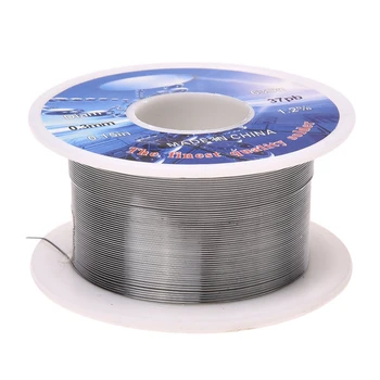 

New Tin Lead Solder Core Flux Soldering Welding Solder Wire Spool Reel 0.8mm 63/37 + Solid Solder 0.3mm Dia Flux Core 63% Tin 37