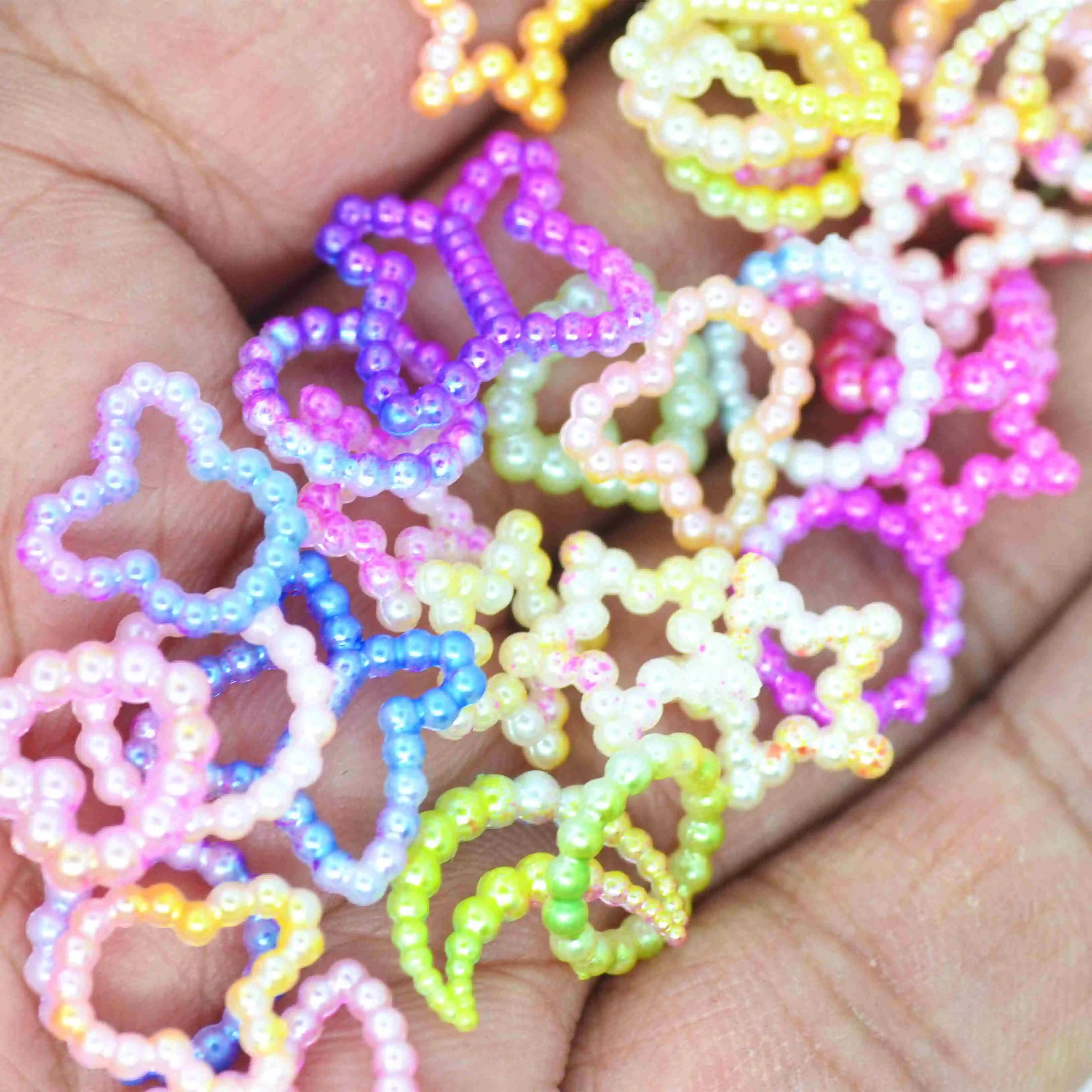 1.8 Ounce Beautiful Beads Unicorn Candy Flatback Pearls