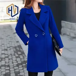 Шерстяное пальто женские модные шерстяные пальто Высококачественные элегантные длинные тонкие зимние куртки Роскошные пальто и куртки