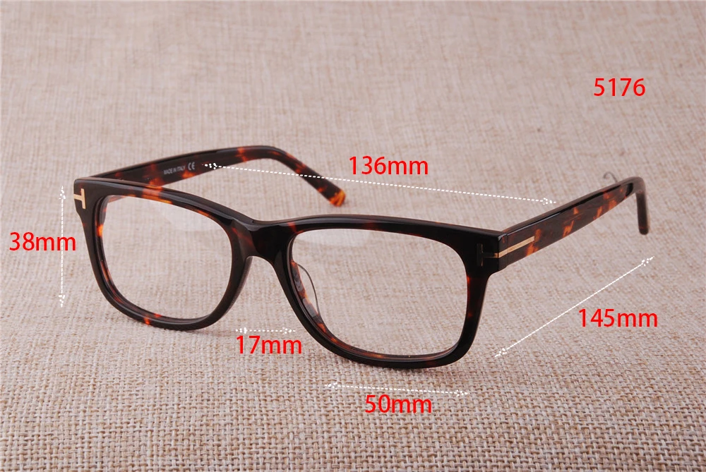 Zerosun оправа для очков для мужчин и женщин, толстые ацетатные очки, женские Брендовые очки, поддельные модные очки с прозрачными линзами для оптики - Цвет оправы: 5176 black