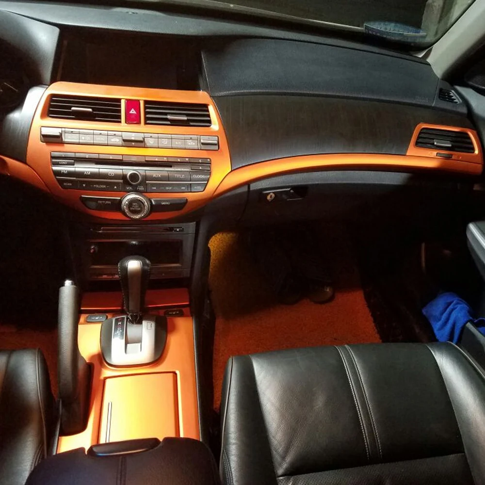 

Для HONDA Accord 2008-2013 интерьерная Центральная панель управления дверная ручка 3D/5D наклейки из углеродного волокна Переводные картинки аксессуары для стайлинга автомобиля