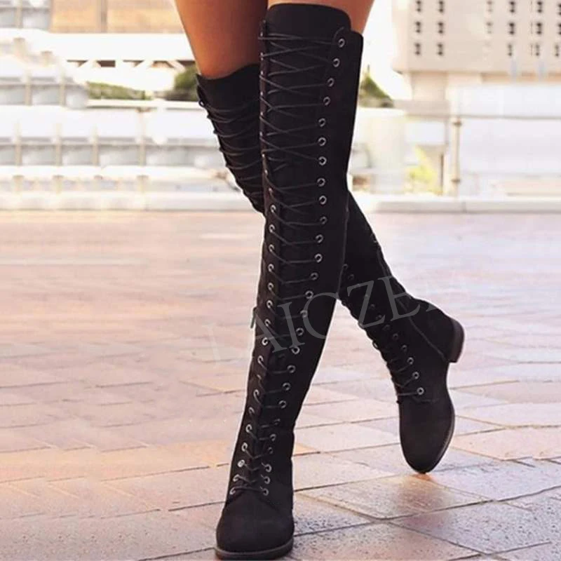 wide calf over the knee boots