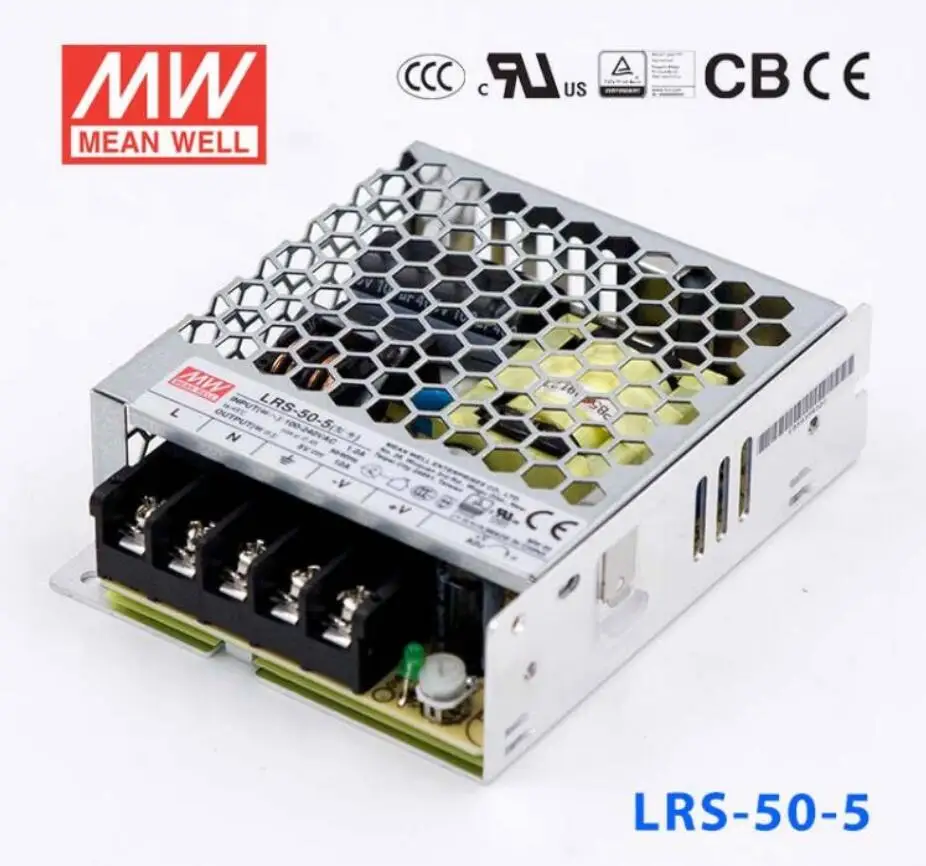 Означает хорошо переключаемый источник питания LRS-50-5 DC 5V 10A 50W
