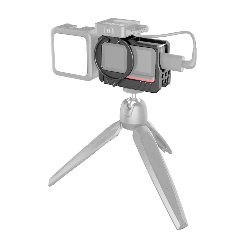 SmallRig Vlog Cage and 52mm Filter Adapter for Insta360 ONE R 4K Edition Camera Cage Video Shooting Tripod Vlooging Support 2901