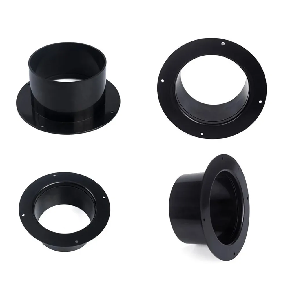 1PC 4/5/6 ABS Straight Pipe Flange Ventilation Ducting Exhaust Pipe Connectors Air Outlet Exhaust Outlet Air Connector