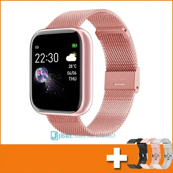 

sport HD Smartwatch Woman Watch bluetooth men steel Smart watch IOS Android waterproof heart rate monitor color led smart-watch