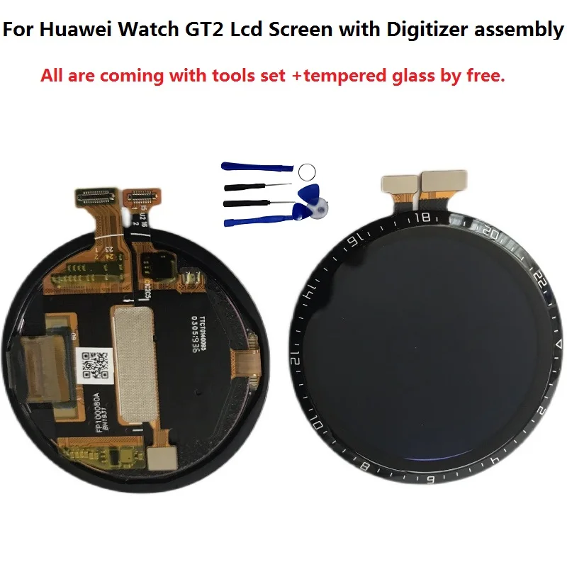 ЖК-дисплей для Huawei Watch GT2 42 мм 46 LTN-B19 DAN-B19 с дигитайзером и сенсорной панелью в сборе