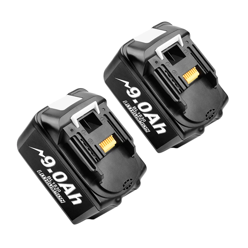Набор сменных литиевых батарей Bonacell 18 в 9000 мАч BL1830 для дрели Makita LXT400 194205-3 194309-1 BL1815
