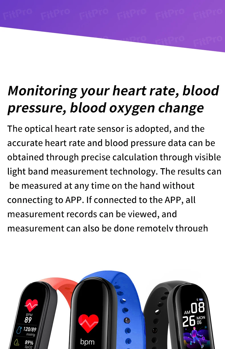 Monitor de Sono Relógio Inteligente Banda Masculina Mulher Freqüência Cardíaca Pressão Arterial Pedômetro Conexão Bluetooth Esporte 6 Cheap Pulseiras inteligentes