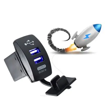 

Interior Parts Cigarette Lighter 2019 Dual USB Car Cigarette 12V Lighter Socket Splitter Charger Power Adapter Outlet