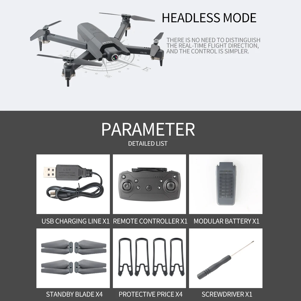 Дрон X4 двойная камера 16MP пикселей WiFi видео в реальном времени FPV новые дроны оптический поток для поддержания высоты Квадрокоптер - Цвет: 1080 no storage bag