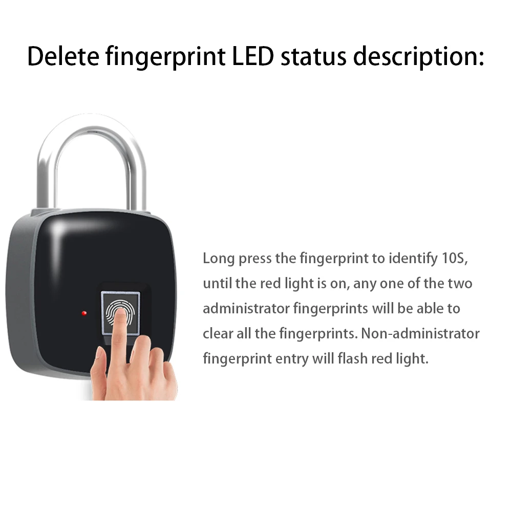 Anytek P3 Smart Keyless замок отпечатков пальцев IP54 Водонепроницаемый Электронный Противоугонный безопасности 10 комплектов отпечатков пальцев замок