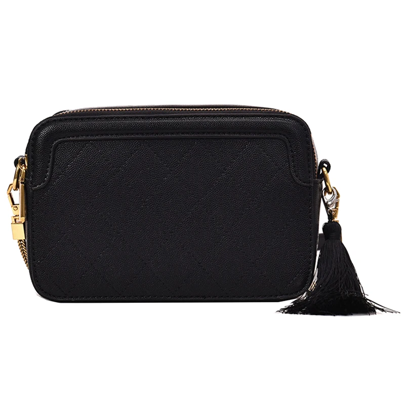 

New Snake Skin Small Square Bag Simple Tassel Handbag Tide Korean Version Of the Shoulder Messenger Bag