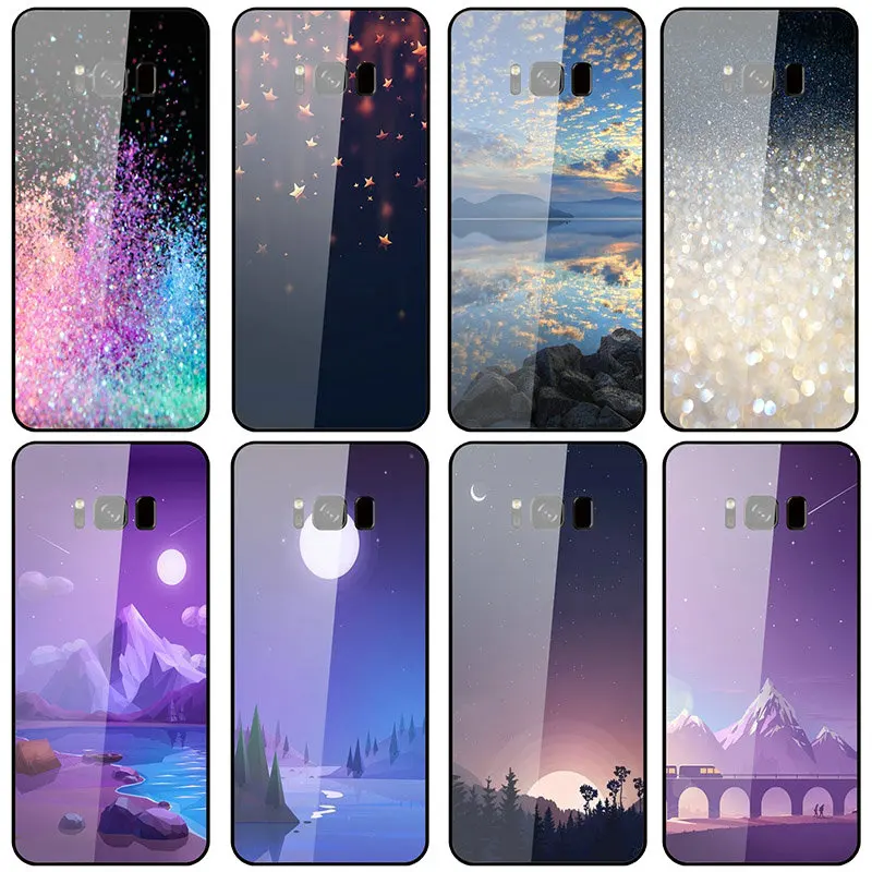 Чехол из закаленного стекла для Samsung Galaxy S8 S9 S10 A6 A8 A9 A10 A20 A40 A50 A70 A80 Plus | Мобильные