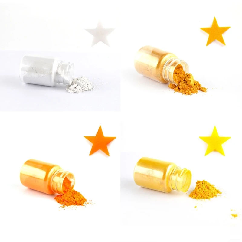 18 Colors Mica Powder Epoxy Resin Color Pigment Dye Set Cosmetic Grade Mica Powder for  Lip Gloss Soap Making Bath Bomb