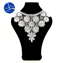 Emboidery воротник для шеи diy поддельные съемные воротники водорастворимые Женская бутоньерка трехмерные кружевные аксессуары