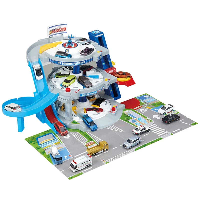 

TOMICA Car Building Parking Lot Alloy Electric Rail Car Set Children Birthday Gift Toy 3-7-Year-Old