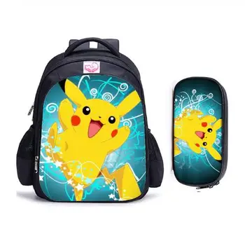 

16 inch New Cartoon Pokemon Children Backpack Capacity Kids School Bags Boys Girls Mochilas Infantil Catoon Rucksack