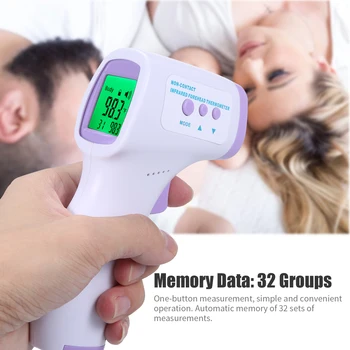 

Non-contact IR Infrared Thermometer Forehead Digital Temperature Measurement Digital Display Fast Measure Infrared Thermometer