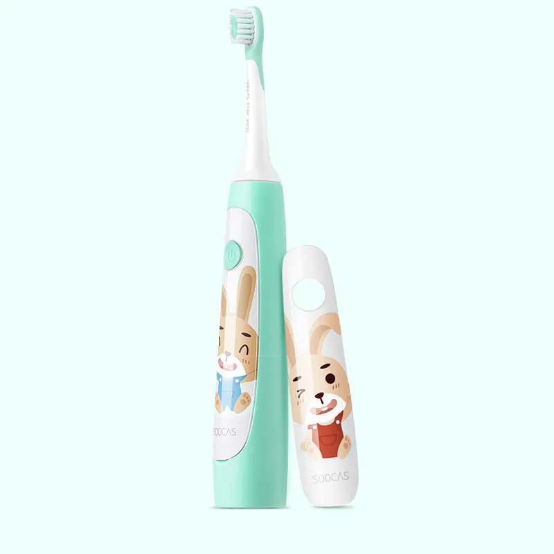 Xiaomi Soocas C1 электрическая зубная щетка для детей soocare детская зубная щетка электрическая ультразвуковая ультра звуковая перезаряжаемая зубная щетка - Цвет: 3007693green
