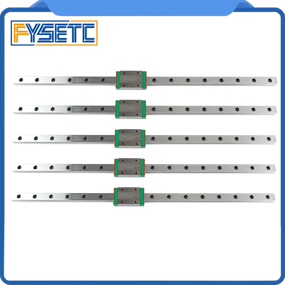 5 шт. хорошее качество MGN12H каретки+ 400 мм L MGNR12C линейные рельсы из нержавеющей стали для 3d принтера BLV MGN Cube