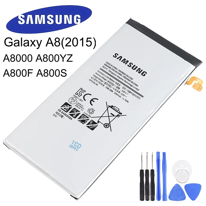 EB BA800ABA 3050mAh BA800ABE оригинальная запасная батарея для Samsung GALAXY A8 2015 A8000 A800F A800S A800YZ