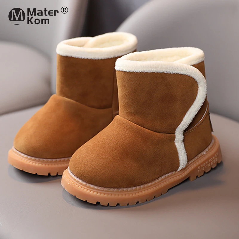 Maat 21 25 Baby Jongens Meisjes Winter Snowboots Kinderen Lambswool Warme  Laarzen Kids Licht Anti Slip Plus fluwelen Dikke Katoenen Schoenen| | -  AliExpress