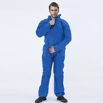 

Hot Coverall Hazmat Suit Non-Woven Protection Protective Disposable Protective Clothing Hooded CoverallS Surgical Suit