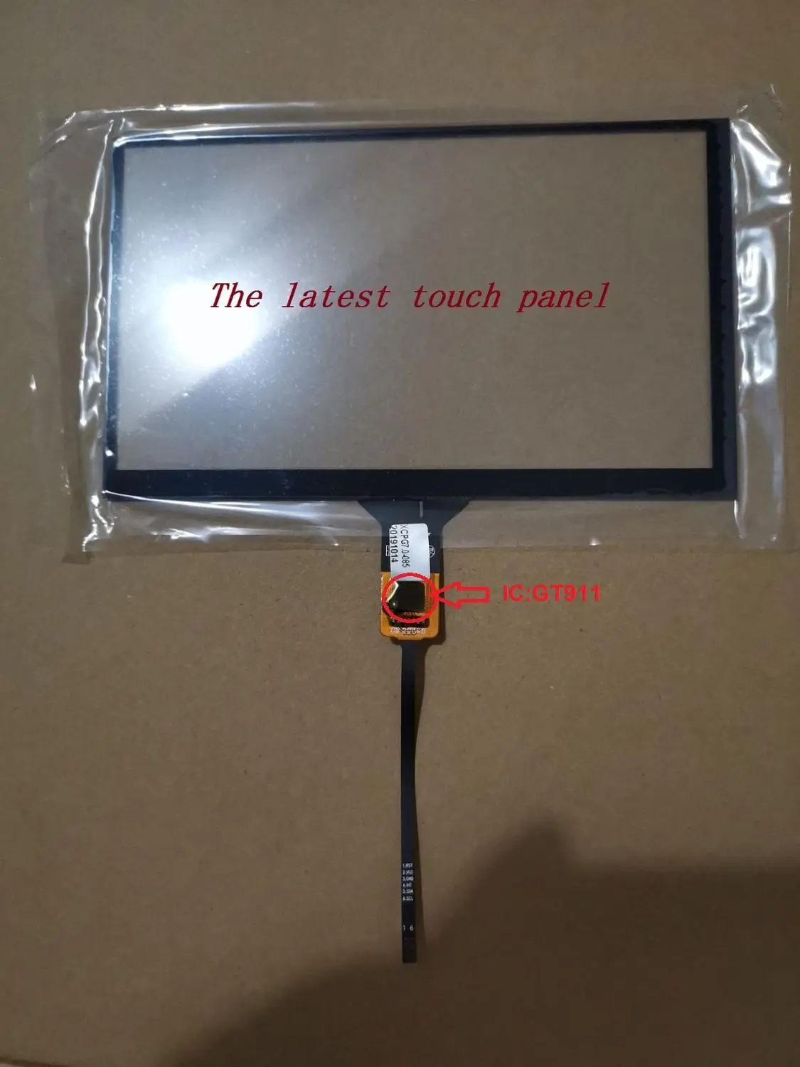 IC:GT911 7 дюймовый емкостный сенсорный экран для DVD навигации универсальный 164 мм * 99