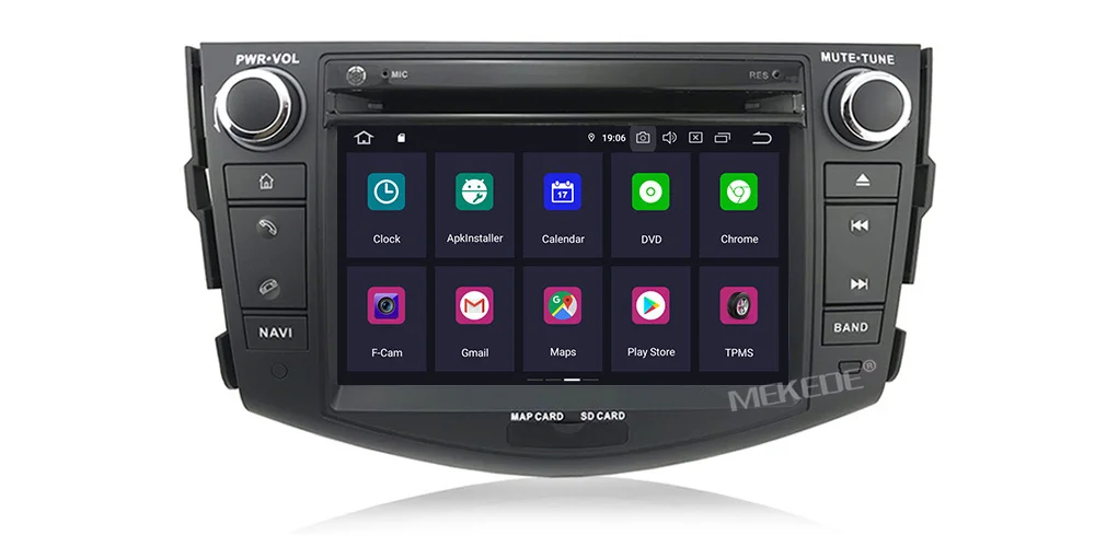 HD 4+ 64G PX5 Android 9,0 Автомобильный dvd плеер для Toyota RAV4 для Toyota Previa Rav 4 2007 2008 2009 2010 2011 2 din 1024*600 с gps навигацией, Wi-Fi, 8 ядер