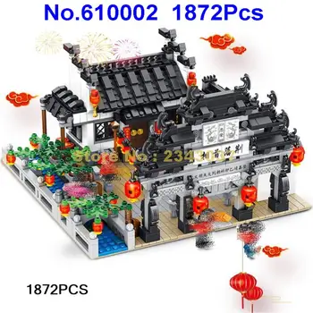 

610002 1872pcs chinese style series lantern festival style model building kits blocks Toy