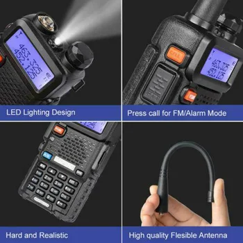 

7pcs Two Way Radio Dual Band 136-174/400-520Mhz 5W Durable For BAOFENG UV-5R