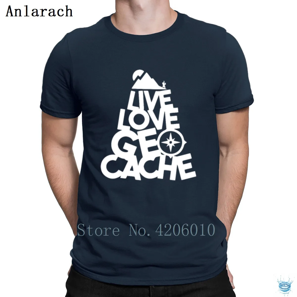 Live Love Geocache футболка дизайн стильный большой мужская футболка хип-хоп топы тренд Лето анларач
