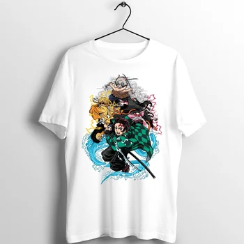 

Unsex Men's T Shirt Demon Slayer Blade of Demon Destruction Printed custom hot sales basic white cotton Tees clothing summer