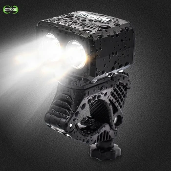 

WOSAWE Bicycle Light 2400 Lumen USB Rechargeable Bike Front Light MTB Bike Light Zoom Flashlight Waterproof Built-in Battery