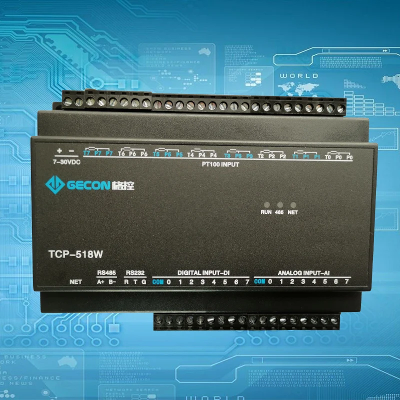 Modbus модуль 8-канальный PT100 сбора 8-канальный аналоговый вход 8-канальный цифровой Переключайте входные