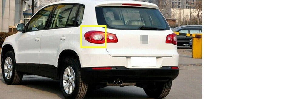 DWCX пластик красный автомобиль задний левый задний светильник подходит для Фольксваген Tiguan 2009 2010 2011