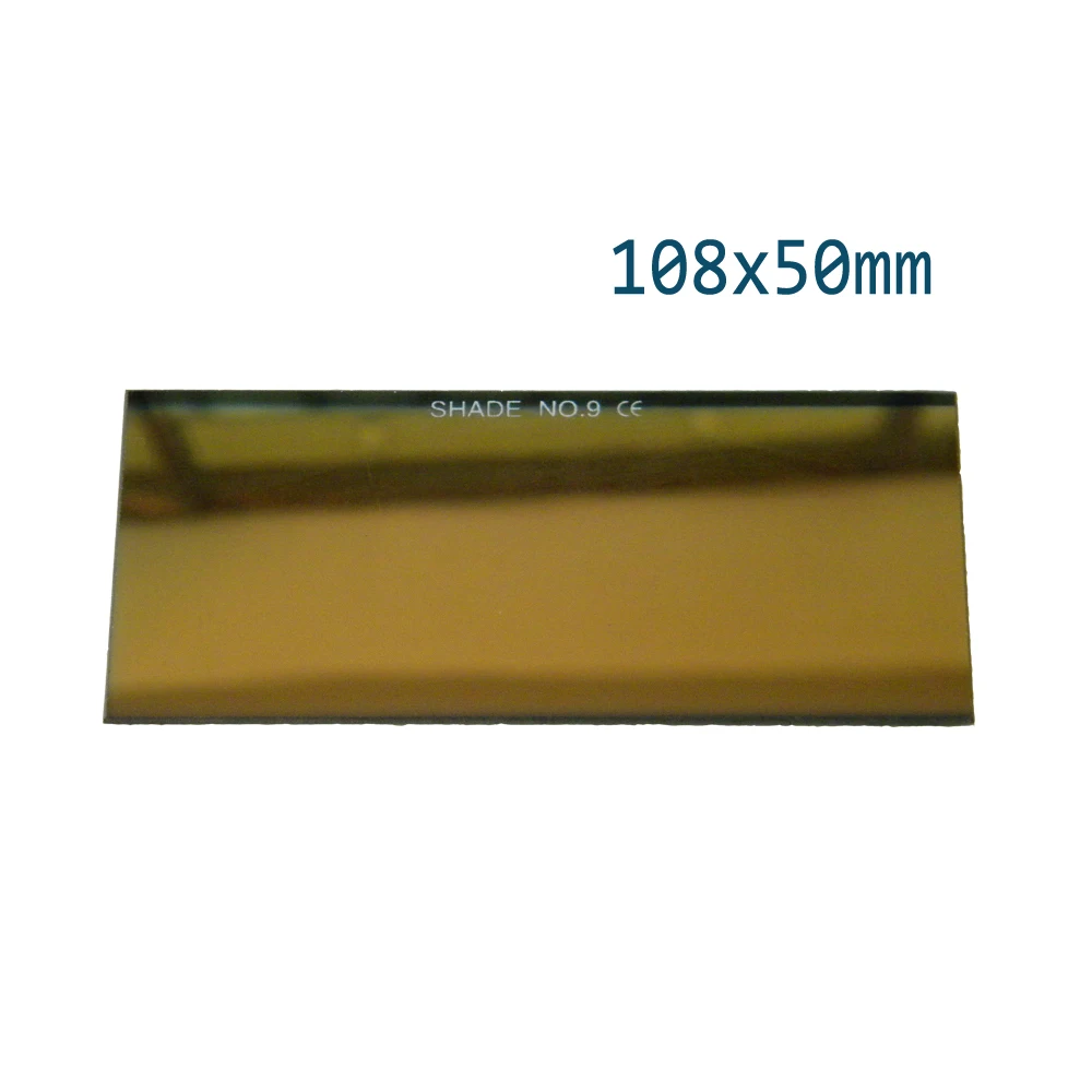 3pcs/lot Glass Filter Lens 108x50mm Arc Welding Goggles Golden/Black Silver Coating Eye Mig Tig, Mag  DIN9, 10，11, 12