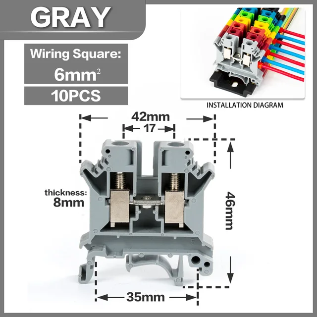 Gray-10PCS